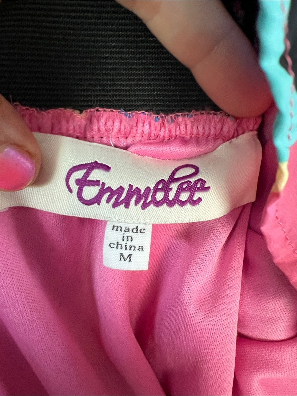 Vintage Style Emmetee Chevron Print Dress in Yellow, Pink & Blue - Picture 6 of 10
